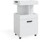 Vicco Rollcontainer Kamber, rollbare Küchen-Minibar, Weiß, 50 x 89 cm