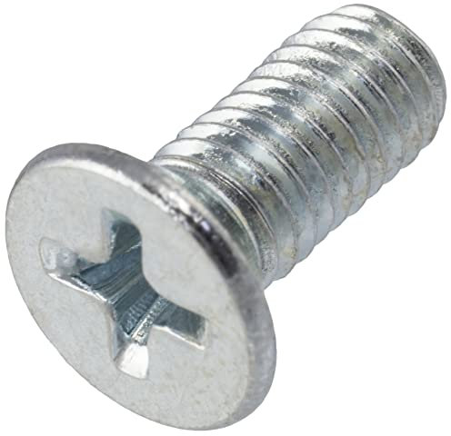 AERZETIX - C59673 - Satz von 100 Metallschrauben M5x12 mm mit senkkopf PH2 - DIN 965 - aus kohlenstoffstahl - härte 4.8 - verzinktes finish - zur befestigung von schraubendreherschrauben