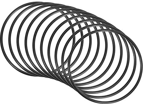 QUARKZMAN 85mm x 78,8mm x 3,1mm Nitrile Caoutchouc Joints toriques x 10 Pièces Rond Joint Rondelle pour Robinet Plomberie Réparation Étanchéité Connexion [Noir]