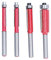 4Pcs Flush Trimming Knife, Alloy Ball Bearing, Fast, Smooth, Accurate Trimming, Accurate Trimming Platen, Template, Cutting Diameter, 1/4, 5/16, 3/8, 1/2