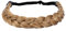 Gledola 2 Stränge geflochtene Zöpfe Stirnband geflochtene synthetische Haar elastische Stretch, Haar Zubehör für Frauen, Mädchen (Dirty Blonde)