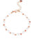 Cubahop bracelet de perles en or rose fait à la main amitié perles femmes et filles bijoux réglables à la main (Rose Gold-B)