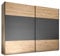 Home4You Schwebetürenschrank - Artisan Eiche Dekor - Graphitfarben - 270 x 210 cm