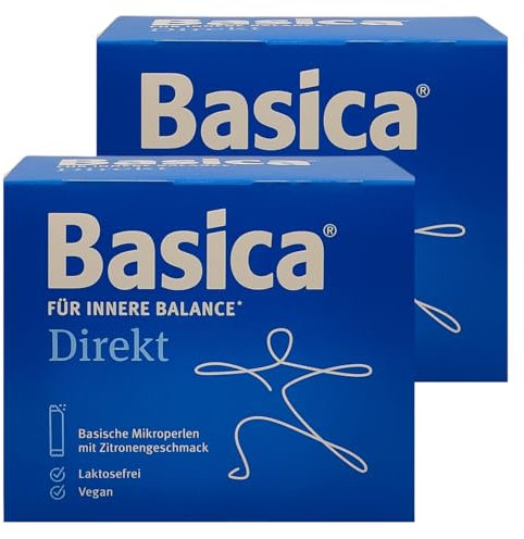 Basica Direkt 2x 80 Sticks I basische Mikroperlen zur direkten Einnahme ohne Wasser I Säure-Basen-Haushalt I Mineralstoffe und Spurenelemente I Spar-Set plus Pharma Perle give-away