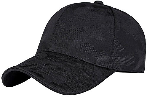 2024 Neu - Hip-Hop verstellbar Damen Baseball Caps Snapback Camouflage Männer Unisex Hut Baseballmützen Cap USA, Schwarz, One size