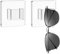 HAOXYO 2 Pièces Porte Lunettes,Support Lunette,Presentoir Lunettes Pour Bureau,Salon,Chambre à Coucher,Décoration de la Maison,Support Lunettes Pour Hommes,Femmes et Filles
