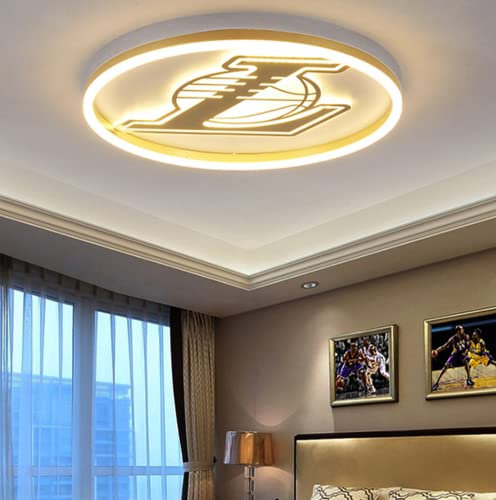 SSNCcNC Deckenleuchte Kinder LED-dimmbare Fernbedienung Modern Karikatur Basketball Schlafzimmerlampe Deckenlampe zum Kind Junge Mädel Wohnzimmer Licht für Basketball,50cm