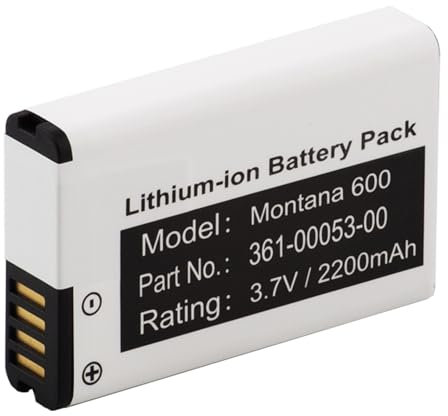 CHUNCAIL Batteria compatibile per Garmin Alpha 100 Handheld, Monterra, Montana 600, 600T, 600T Camo, 650, 650T. Sostituisce 010-11599-00, 010-11654-03, 361-00053-00, Li-Ion 2200 mAh