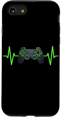 iPhone SE (2020) / 7 / 8 Gamer Heartbeat Gaming Video Games Boys Teens Men Case