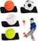 DBAILY Springball mit Schnur 4 PCS Ø 47mm Handgelenk Return Ball Ball mit Gummiband Ball mit Schnur für Kinder Erwachsen, Fußball, Basketball, Softball, Baseball