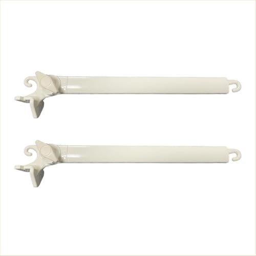 FRAMIG® Coppia braccetti in alluminio per tenda da sole a caduta. (2 - Avorio, Sporgenza 50 cm.)