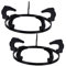 Zerodeko 2pcs Cast Iron Gas Stove Rack Support Stand for Wok Gas Hob Grates Bracket Nonslip Wok Ring Rack