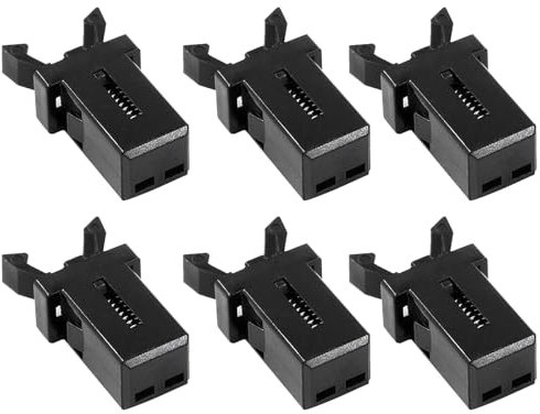 6-Pack Bin Lid Clasps, Durable Bin Lids Replacement Compatible with Brabantia Waste Bins, Waterproof Touch Top Lid Bin Latch Lock, For Kitchen Trash Cans, Storage Boxes, Glasses Cases