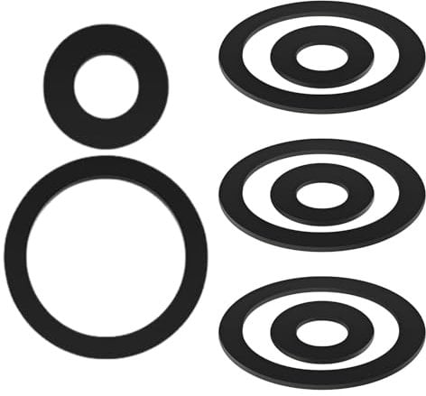Lot de 8 joints pour pompe manuelle de type 75, 4 joints toriques et 4 manchons de piston, pièces de rechange pour pompe à bras - Kit de joints pour pompe de jardin, type 75, 9 cm et 4,9 cm