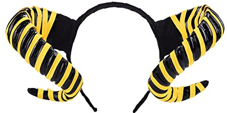 Zqxnt Antelope Stirnband Halloween Dämon Horn Kopfwege Steampunk Devil Horns Stirnband Devil Horn Haar Hoop Halloween Tiaras