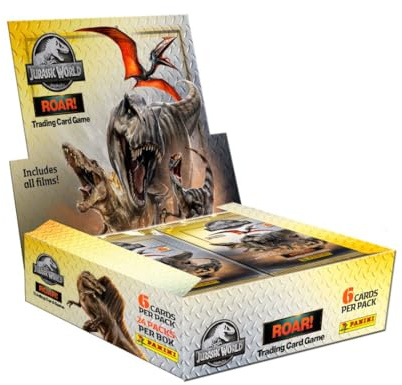 Panini Jurassic World Roar! Trading Card Game (Box mit 24 Packs)