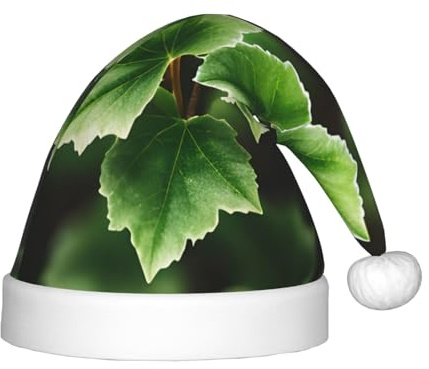 PUYhgb Efeublüten Baum Druck Unisex Weihnachtsmütze Xmas Urlaub Hut Xmas Hut Gut für Weihnachten Cosplay