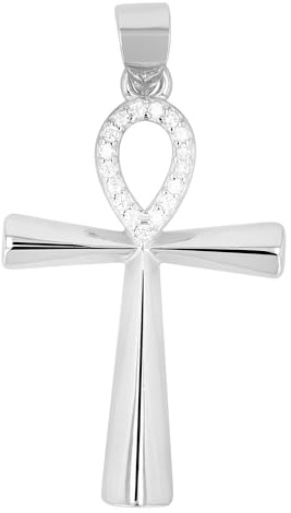 Akzent Anhänger für Damen in 925 Silber, 100% Wasserfest & Hautverträglich