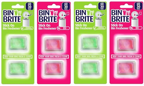 8x Bin Brite Stick On Bin Freshener - Berry and Citronella & Lemongrass – Bundled by Smart Cutie