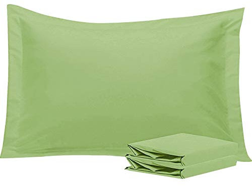 NTBAY 2 Pack 100% Brushed Microfiber Oxford Pillowcases, 1800 Super Soft and Cozy, Wrinkle, Fade, Stain Resistant Standard Oxford Pillow Cases | Hotel Quality Pillow Shams, 50x75 cm, Sage Green