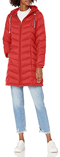 Tommy Hilfiger Damen Long Down Puffer Jacket Daunenmantel