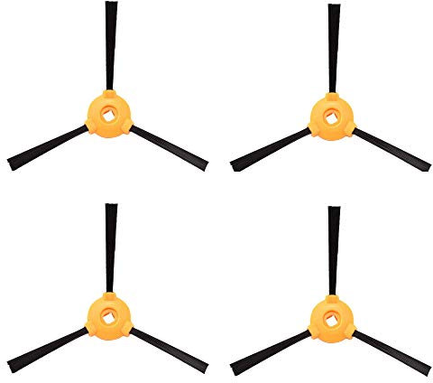 MIRTUX Kit de 4 cepillos Laterales para Conga Excellence 990 y Slim 890. Pack de 4 x Cepillo Lateral para aspiradora Robot cecotec Conga