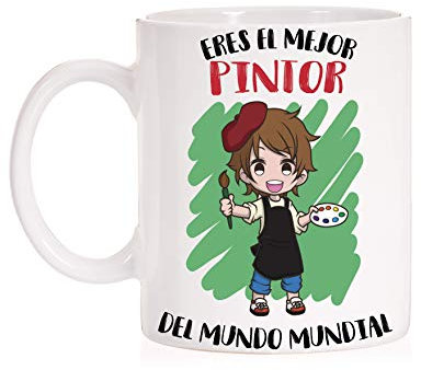 FUNNY CUP Taza Eres el Mejor Pintor del Mundo Mundial. Taza Divertida de Regalo (Pintor)