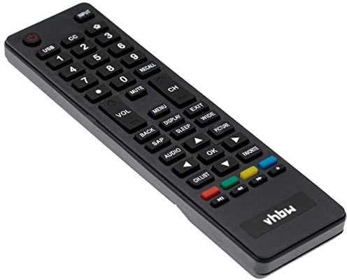 vhbw telecomando di ricambio compatibile con Haier LE42B1380, LE42B1380A, LE46B1381A, LE46B1381B, LE48M600M80 TV, televisione