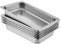WWDOLL GN Gastronormbehälter, Edelstahl Behälter 6 Stück, 52.8x33x9.5 cm, kommerzieller Warmhaltebehälter für Speisen, Torten, Aufläufe, Hotelpfanne Tisch Food Pan