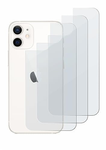 BROTECT Entspiegelungs Schutzglas für Apple iPhone 12 mini (Rückseite) (3 Stück) Schutzfolie Panzer Folie Glas Matt [Kratzfest 9H, Anti-Reflex]