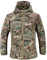 MakingDa wasserdichte Herren-Jacke, lässiger Kapuzenmantel, gefüttert mit Softshell-Fleece, Laufjacke, Jacke im Camouflage-Look, für Arbeit, Angeln, Jagd, Klettern, L
