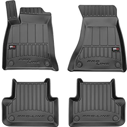 OMAC Gummi Fußmatten kompatibel mit Audi A4 Avant Kombi Limo 2015-2023 Premium TPE Automatten