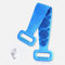 HUIEYE Brosse de Bain Silicone, Brosse dos Douche Extra-Long à Double Face,Longue Brosse Dos Douche Avec Particules de Massage,Bain Exfoliant et le Massage de la Peau pour Femme et Homme(Bleu)