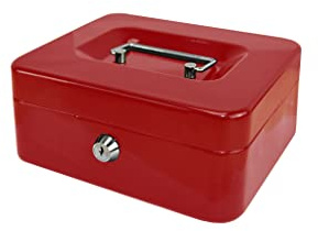 CRISCOLOR Geldkassette rot 160 x 130 x 80 mm