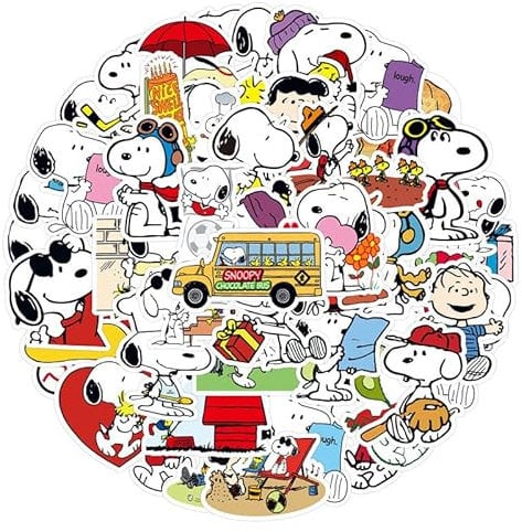 50 Pcs Cute Dog Stickers for Laptop, Bumper, Skateboard, Water Bottles, Computer, Phone, Guitar, Cartoon Stickers for Kids Teens Adult