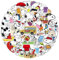 50 Pcs Cute Dog Stickers for Laptop, Bumper, Skateboard, Water Bottles, Computer, Phone, Guitar, Cartoon Stickers for Kids Teens Adult