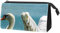 Make up Taschen für Frauen, Make up Reisetasche, wasserdichte Make up Organizer Tasche,Tierischer weißer Schwan