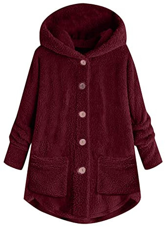 Pull Femme Hiver Chaud Chic Veste Chaude Capuche Manteau Doudoune Longue Grande Taille