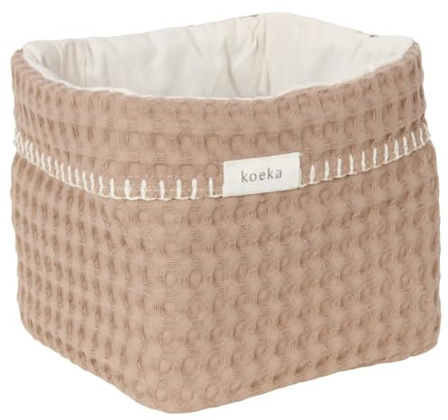 Koeka Aufbewahrungskorb - Wickeltisch Organizer - Aufbewahrungsbox Für Babyzimmer - Antwerp - Waffelstoff Aus Baumwolle -