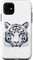Hülle für iPhone 11 Weißer Tiger, blaue Augen, Wildkatze, Tier
