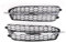 MODADA Nebelscheinwerfer-Abdeckung Auto Frontstoßstange Nebelscheinwerfer Gitter Honeycomb Hex Grill Abdeckung Glanz Schwarz Für Audi A6 C7 S Line S6 2011 2012 2013 2014 Front Kühlergrille(1 UK)