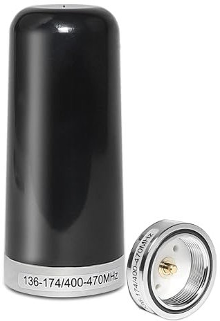 Anina (2-Pack) 3DB Gain GMRS Antenna NMO Mount, Dual-Band UHF VHF 136-174MHz 400-470MHz, 3.5” Antenna NMO Connection for Midland Car Truck Ham Radio Amateur Mobile Radio Two Way Marine Boat VHF Radio