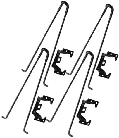 HOMSFOU Patas Mesa Plegable 4unidades 250mm Horquilla Metal Fácil De Combinar Resistente