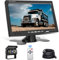 Hikity Telecamera Retromarcia Kit per Auto con 7 Pollici Split Monitor e Telecamera Posteriore, Impermeabile IP69, Visione Notturna HD 170° Grandangolare Retrocamera Parcheggio per Auto RV Trank