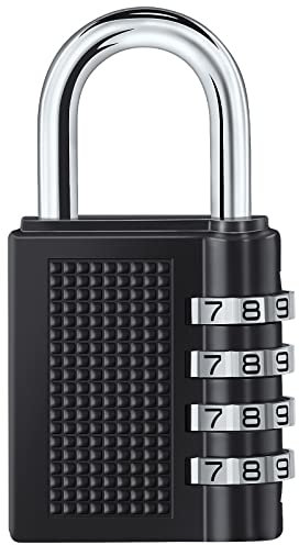 Vinabo 4 Digitos Candado Combinacion Taquilla,Candado numerico, Candados para Mochilas y Maletas,Candado para El Casillero del Gimnasio Escolar, Archivadores, Caja De Herramientas,Cerca, Cerrojo