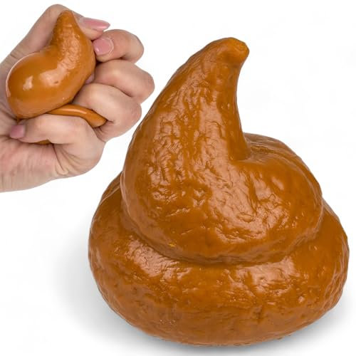 MIJOMA Scherzartikel Quetschartikel Hundescheiße, Fake Kackhaufen, Cooler Hundemist, 7 x 6 cm, Squeeze-Poop, Spaß für Jede Gelegenheit