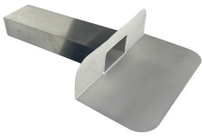 Universal ALU Seitenablauf Attika 60mm x 100mm x 330mm, Dachablauf für Flachdach, Dachgully, Dachentwässerung