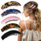 Tyqour 5 Stück Haarspange Damen Bernstein Französische Haarspangen Damen für Dünnes Haar und Dickes Haar, Automatische Große Klassische Haarspangen Vintage Haarspangen für Damen Frauen Mädchen