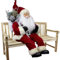 Christmas Paradise Sitzender Weihnachtsmann 45cm Deko-Figur Kantenhocker Santa Nikolaus (Sigurd)