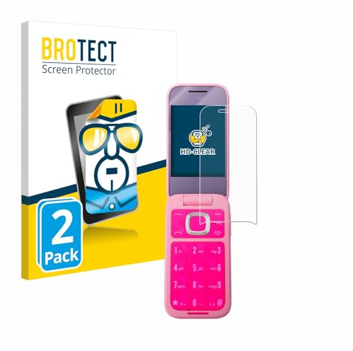 BROTECT Schutzfolie für HMD Barbie Phone | 2 Stück Transparenter Displayschutz Made in Germany Klare Displayschutz-Folie Clear Einfache Montage Case-Friendly
